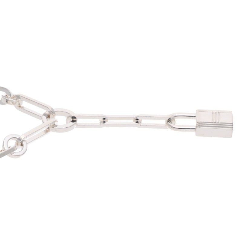 Hermes Kelly Chaine Silver Necklace 49 — view 5