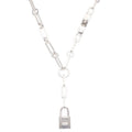 Hermes Kelly Chaine Silver Necklace 49