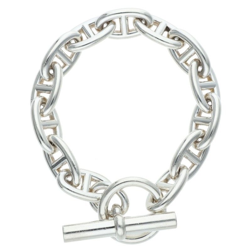 Hermes Chaine D'ancre GM Silver Bracelet
