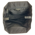 Prada Tessuto Triangle Logo Black Nylon Plastic Handle Tote Bag — view 8