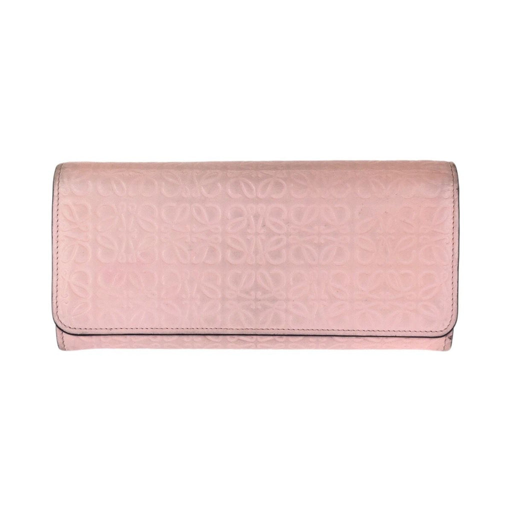 Loewe Anagram Pink Gold Leather Wallet