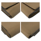 Fendi Selleria Peekaboo Beige Silver Leather Fold Wallet Compact — view 7