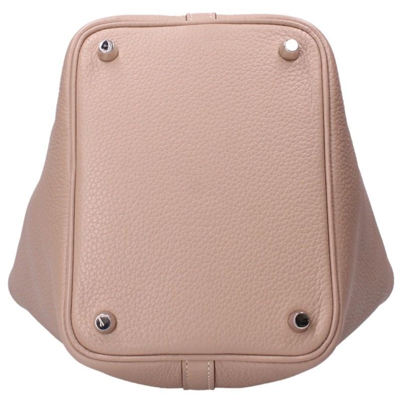 Hermes Picotin Lock PM Silver Taurillon Clemence Trench Handbag PM — view 4