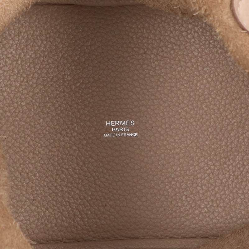 Hermes Picotin Lock PM Silver Taurillon Clemence Trench Handbag PM — view 3