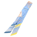Hermes Twilly Ex-Libris All Over Print Silk Scarf — view 2