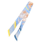 Hermes Twilly Ex-Libris All Over Print Silk Scarf
