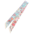 Hermes Twilly Pony Pit Stop All Over Print Silk Scarf