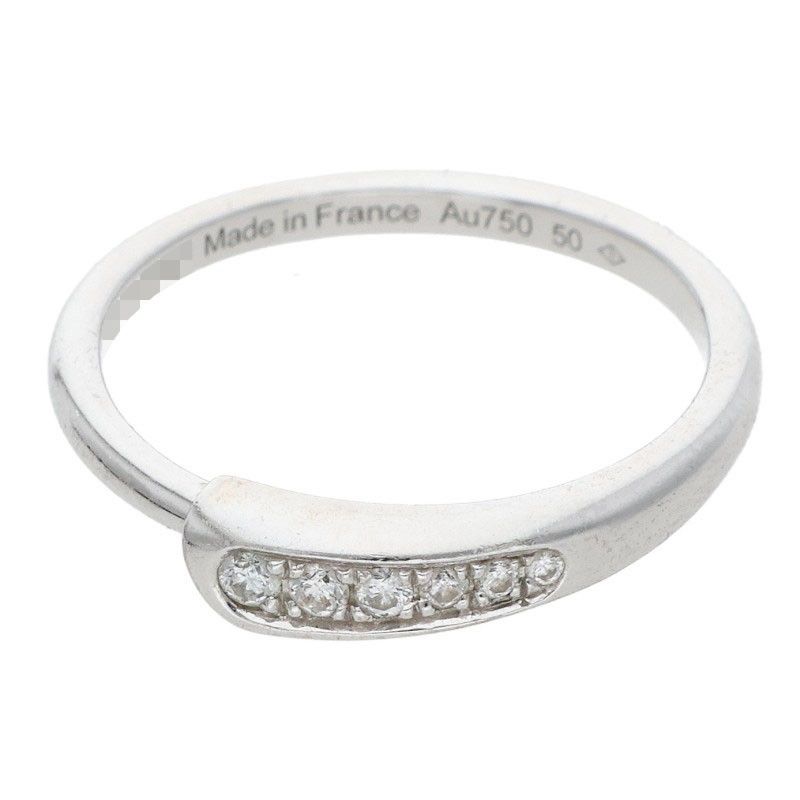 Hermes Chaine D'ancre Punk 18k White Gold Diamond Ring