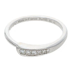 Hermes Chaine D'ancre Punk 18k White Gold Diamond Ring