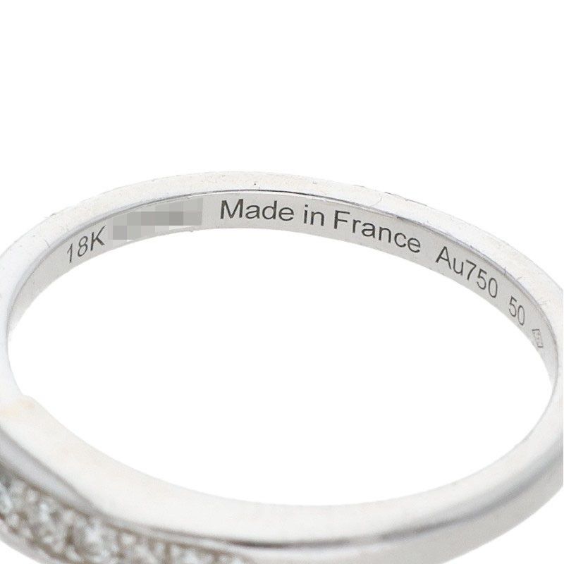 Hermes Chaine D'ancre Punk 18k White Gold Diamond Ring — view 3