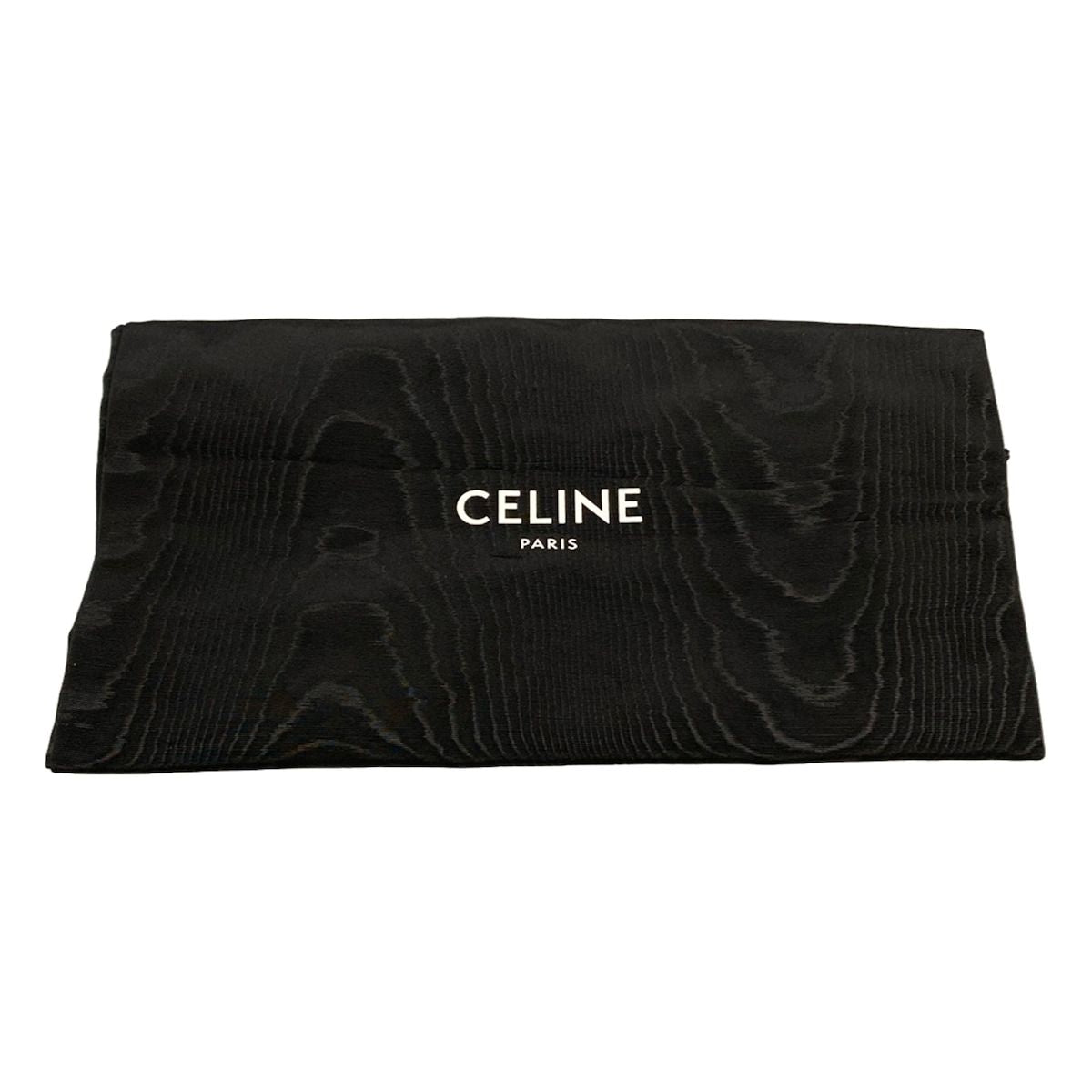 Celine Shoulder Bag Trio Dark Gray Leather — view 8