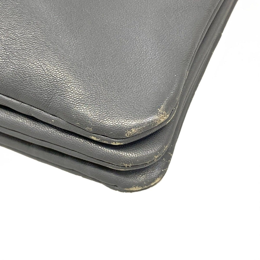 Celine Shoulder Bag Trio Dark Gray Leather — view 6