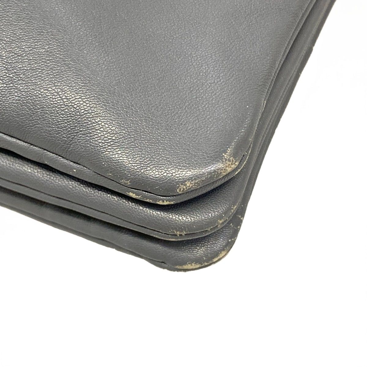Celine Shoulder Bag Trio Dark Gray Leather — view 6