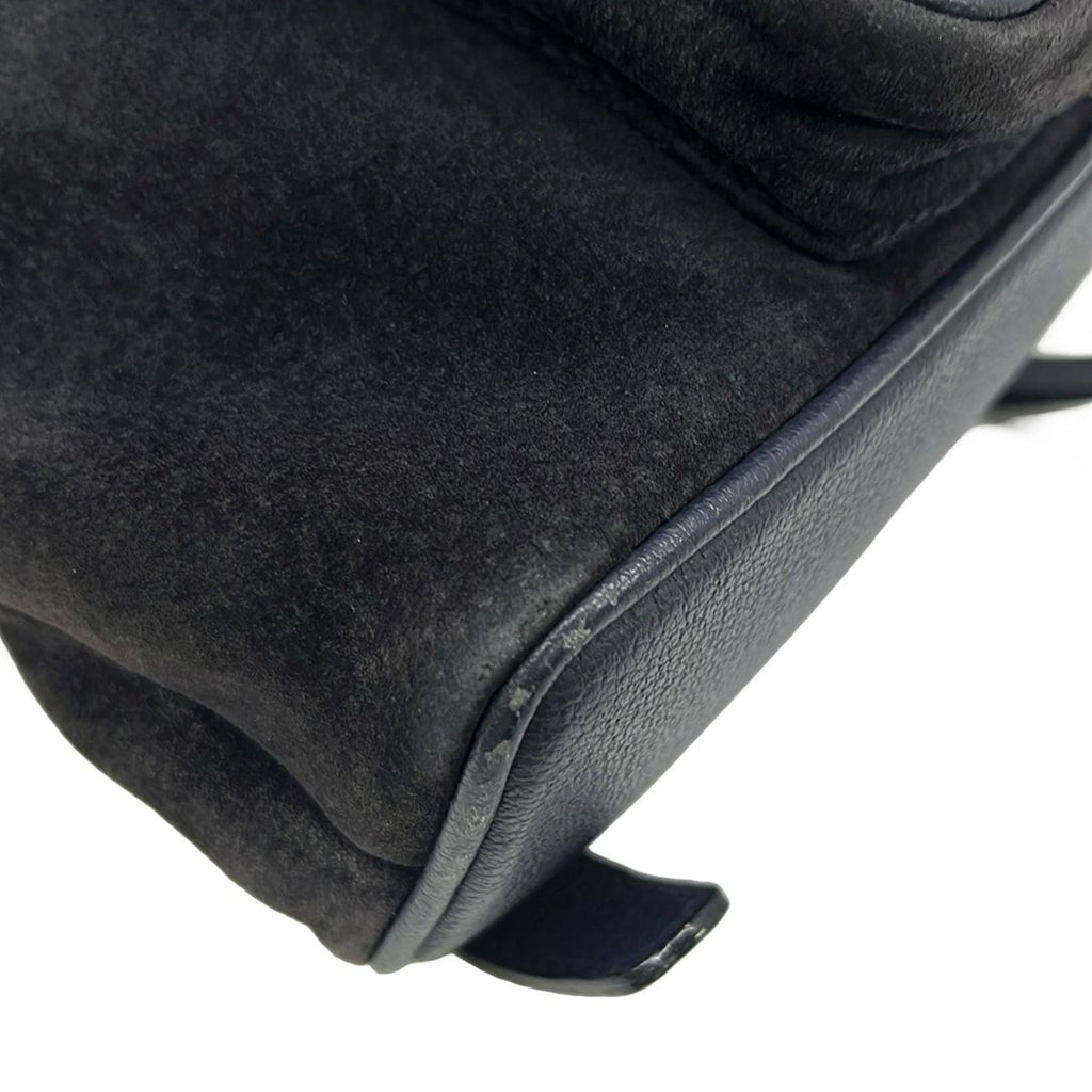 Gucci Backpack Bamboo Navy Leather — view 6