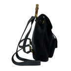 Gucci Backpack Bamboo Navy Leather — view 4