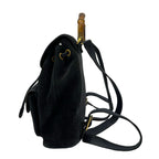 Gucci Backpack Bamboo Navy Leather — view 2