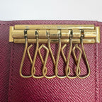 Louis Vuitton Multicles 6 Monogram Fuchsia Key Case Canvas Brown Key Holder — view 5