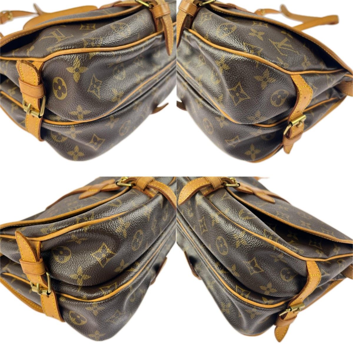 Louis Vuitton Shoulder Bag Monogram Saumur 30 Brown — view 7