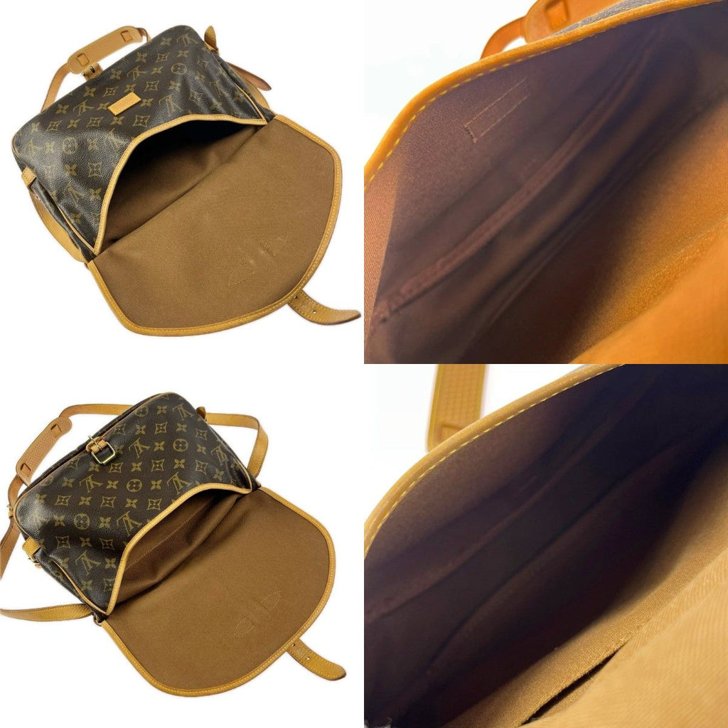 Louis Vuitton Shoulder Bag Monogram Saumur 30 Brown — view 8