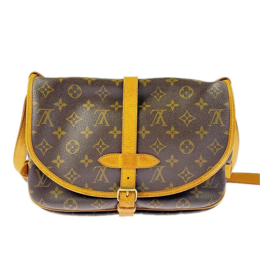 Louis Vuitton Shoulder Bag Monogram Saumur 30 Brown — view 2
