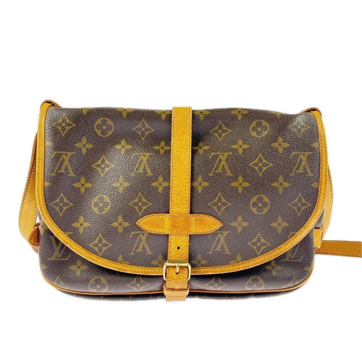 Louis Vuitton Shoulder Bag Monogram Saumur 30 Brown — view 2