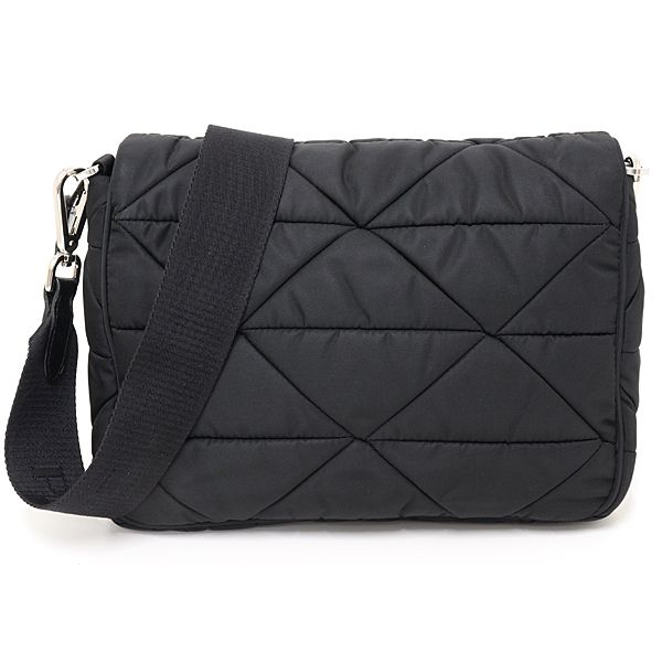 Prada Padded Re-Nylon Shoulder Bag Mini Pouch Black Rank — view 2