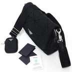 Prada Padded Re-Nylon Shoulder Bag Mini Pouch Black Rank — view 3