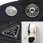 Prada Padded Re-Nylon Shoulder Bag Mini Pouch Black Rank — view 6