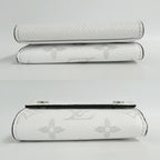 Louis Vuitton Discovery Compact Wallet Taigarama Monogram Antarctica Silver — view 3