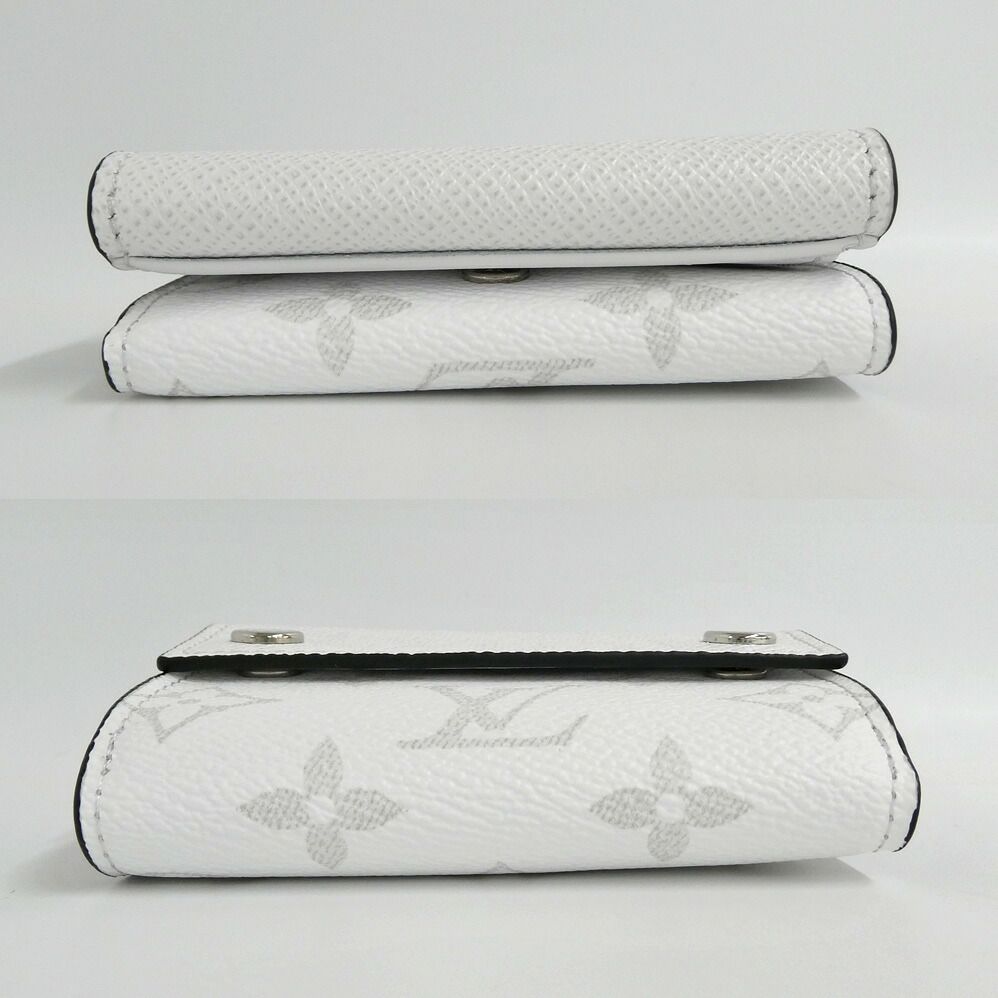 Louis Vuitton Discovery Compact Wallet Taigarama Monogram Antarctica Silver — view 3