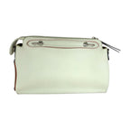 Fendi by the Way White Blue Red Silver Leather Shoulder Bag 2-Way — view 2