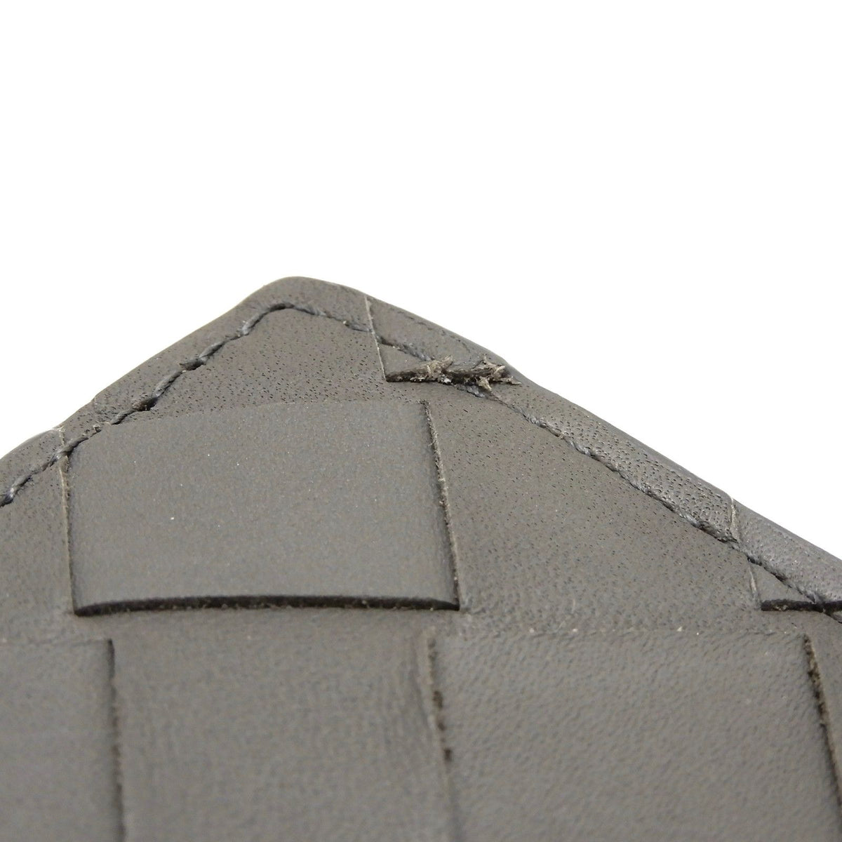 Bottega Veneta Intrecciato Coin Purse Leather Gray — view 5
