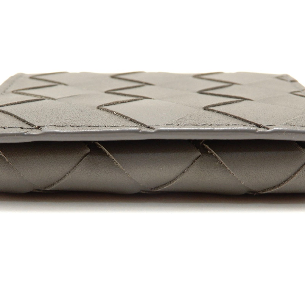 Bottega Veneta Intrecciato Coin Purse Leather Gray — view 3