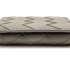 Bottega Veneta Intrecciato Coin Purse Leather Gray — view 3