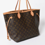 Louis Vuitton Neverfull MM Tote Bag Monogram Brown Gold — view 3