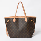 Louis Vuitton Neverfull MM Tote Bag Monogram Brown Gold