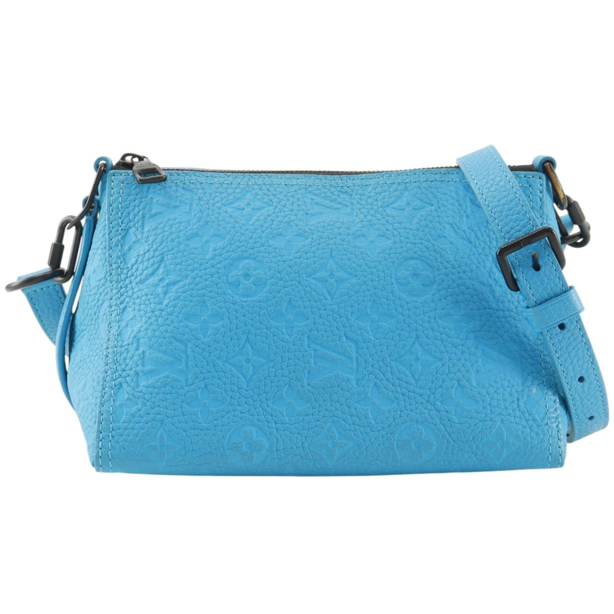 Louis Vuitton Triangle Messenger Maison Taurillon Leather Turquoise Blue