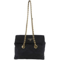 Prada Chain Shoulder Nylon Nero Black Bag