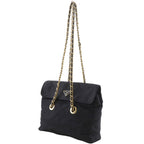 Prada Chain Shoulder Nylon Nero Black Bag — view 2