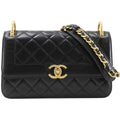Chanel Quilted Chain Shoulder Lambskin Black Bag