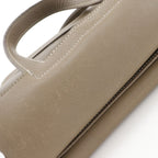 Hermes Halzan 31 3way Shoulder Clutch Taurillon Clemence Etoupe Brown — view 8