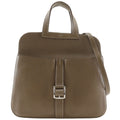 Hermes Halzan 31 3way Shoulder Clutch Taurillon Clemence Etoupe Brown