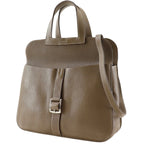 Hermes Halzan 31 3way Shoulder Clutch Taurillon Clemence Etoupe Brown — view 2