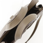 Hermes Halzan 31 3way Shoulder Clutch Taurillon Clemence Etoupe Brown — view 5