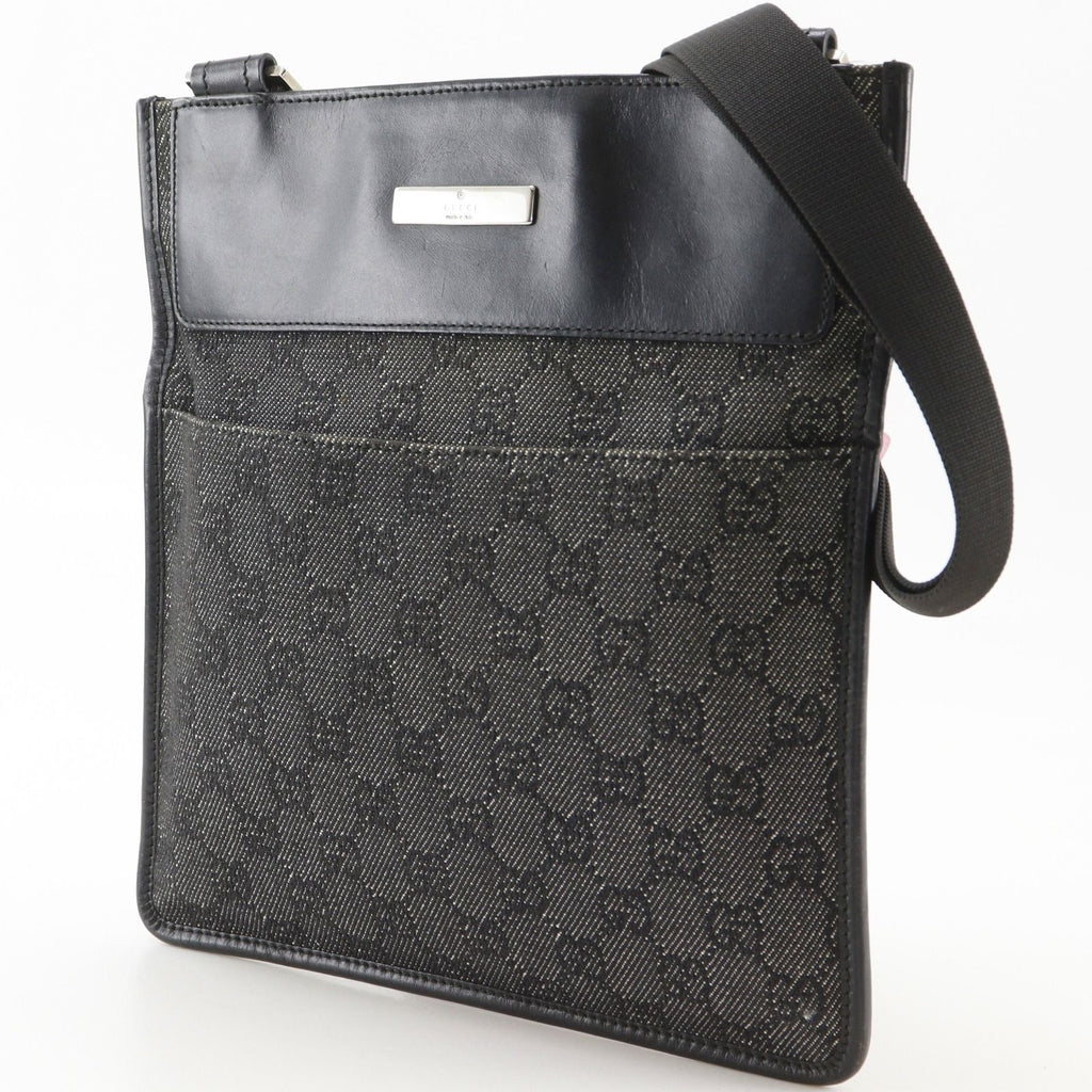 Gucci GG Canvas Black Shoulder Bag — view 2