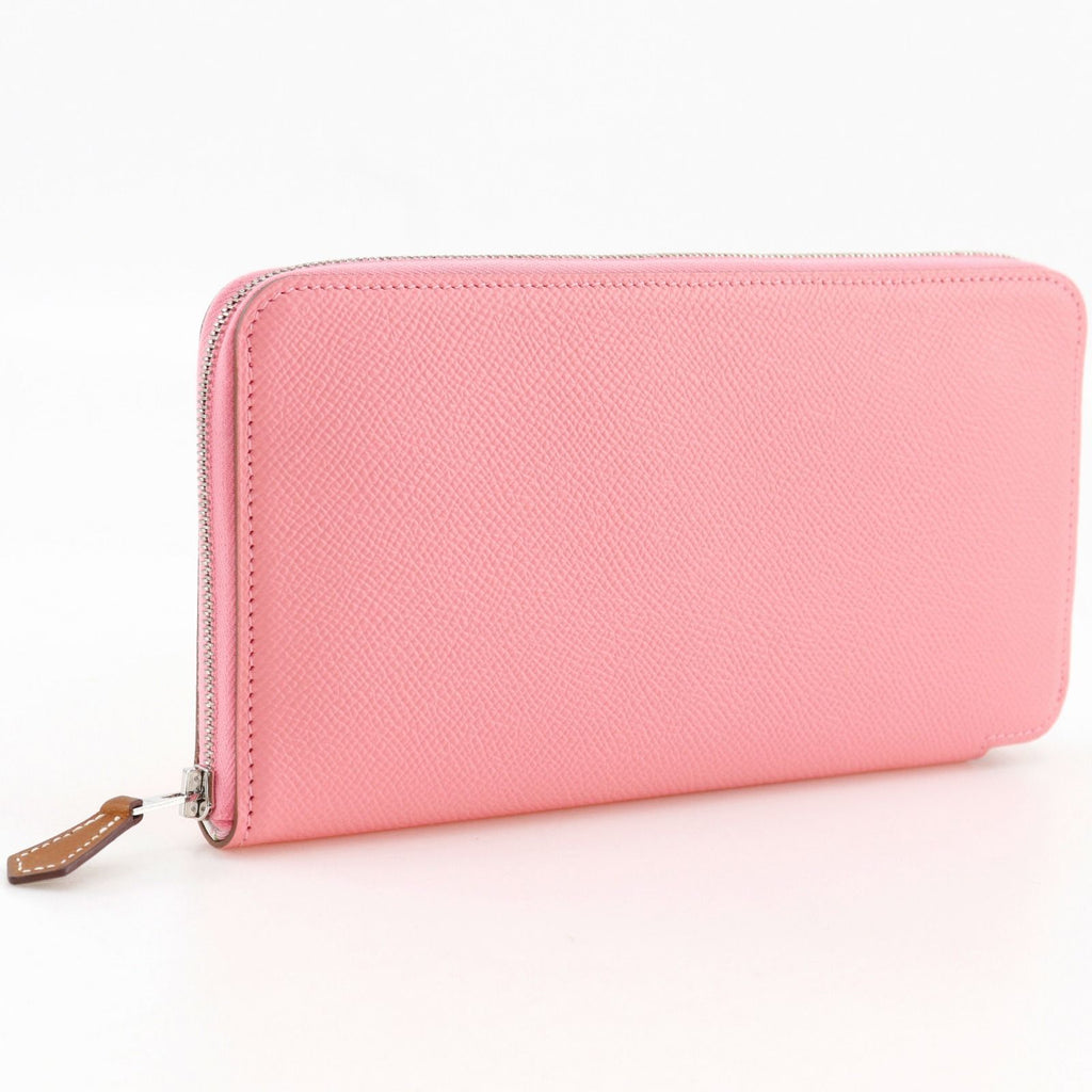 Hermes Azap Silk'in Veau Epsom Pink Wallet — view 3
