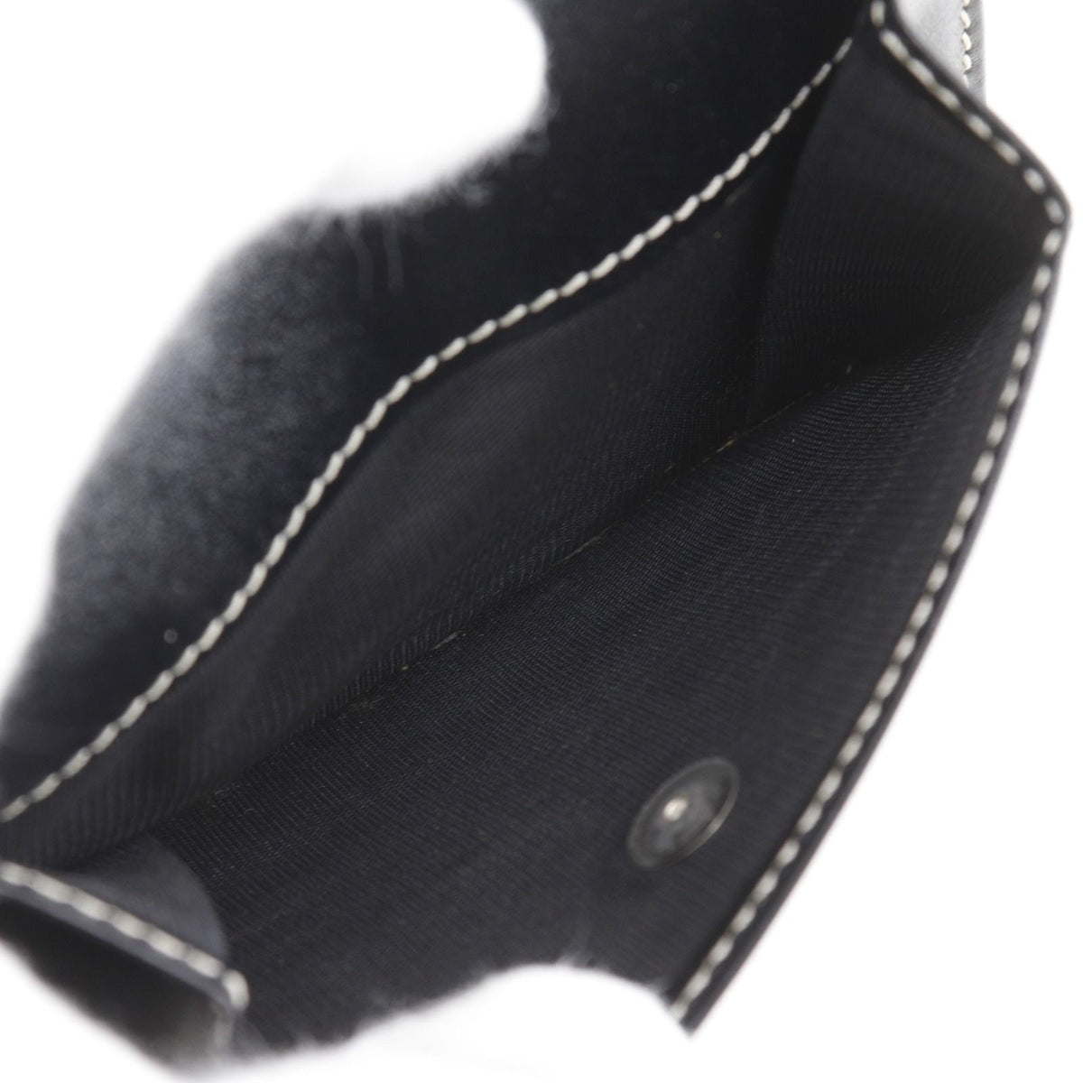 Fendi Zucchino Canvas Navy Bifold Wallet — view 8