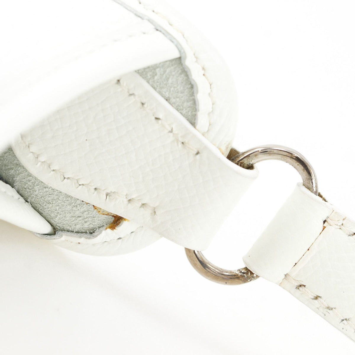 Hermes Vespa Veau Epsom White Shoulder Bag — view 6