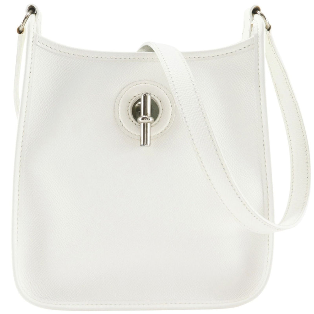 Hermes Vespa Veau Epsom White Shoulder Bag