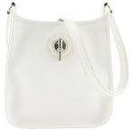 Hermes Vespa Veau Epsom White Shoulder Bag